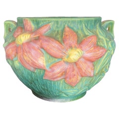 Roseville Art Pottery Clematis Pattern Bowl