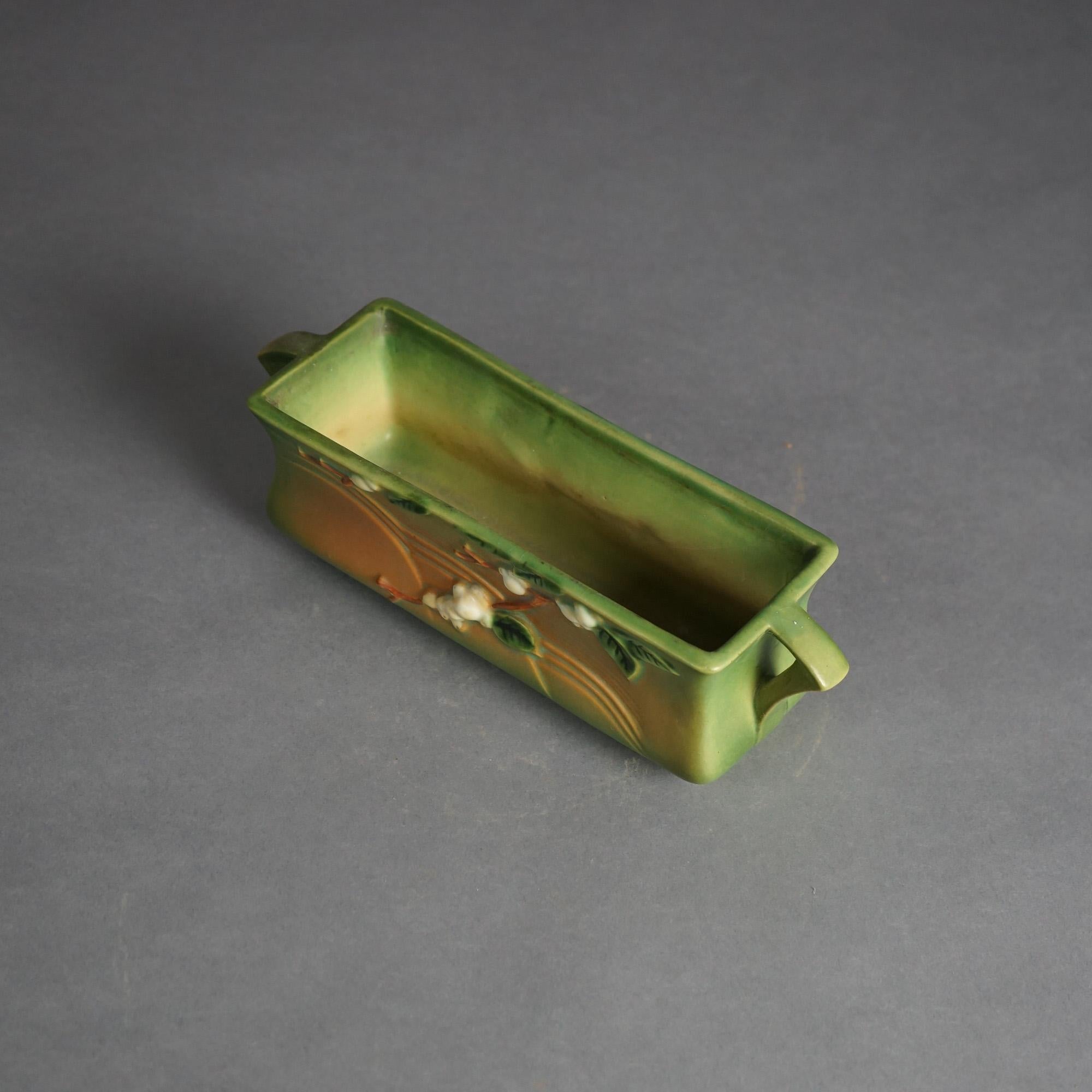 Roseville Art Pottery Green Planter With Snowberry Pattern C1947

Measures - 3.5