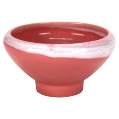 Roseville Art Pottery Vaso di Pasadena smaltato di rosa della metà del XX secolo