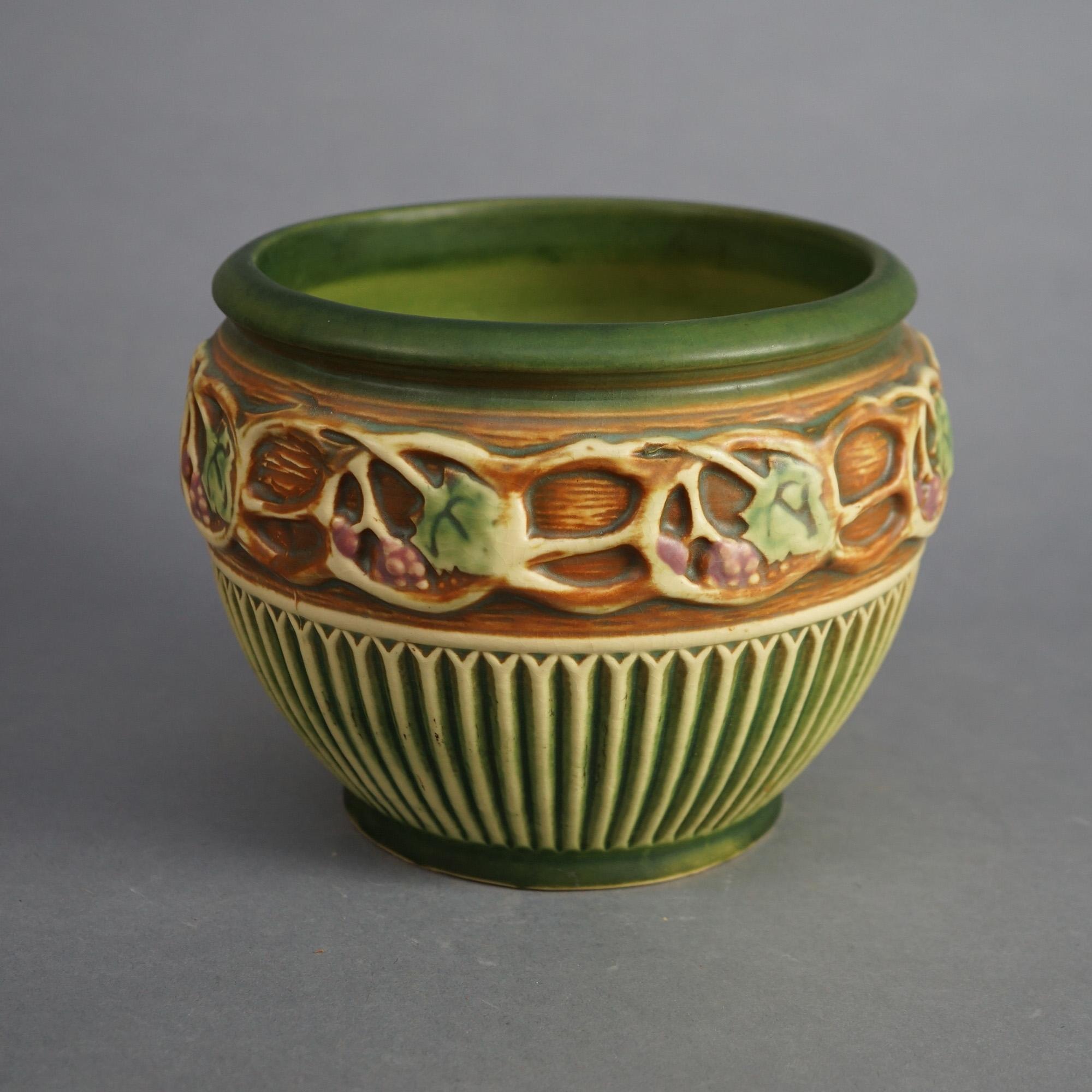Roseville Art Pottery Planter with Normandy Pattern Mid 20thC

Measures - 6.75