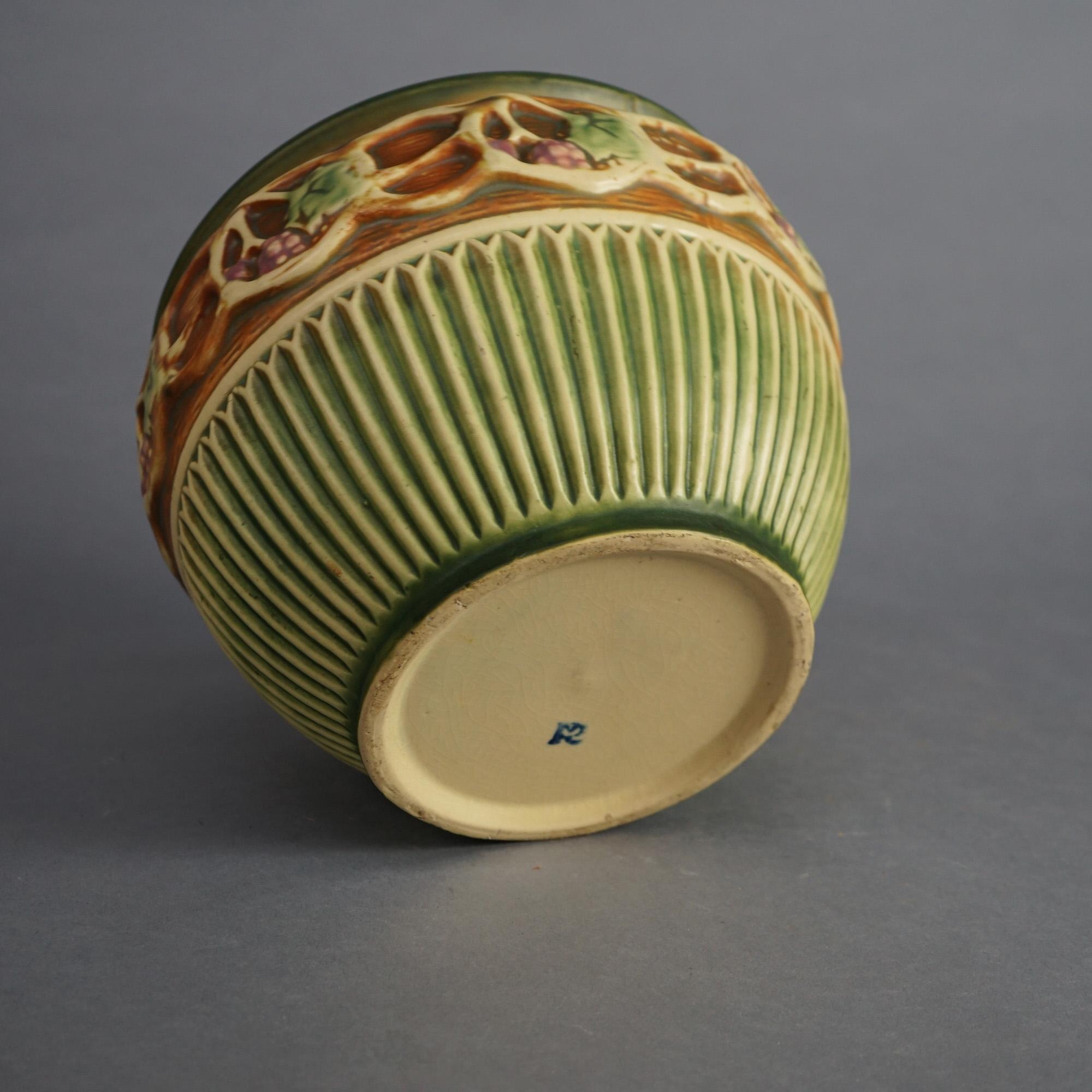 Roseville Art Pottery Planter with Normandy Pattern Mid 20thC 1