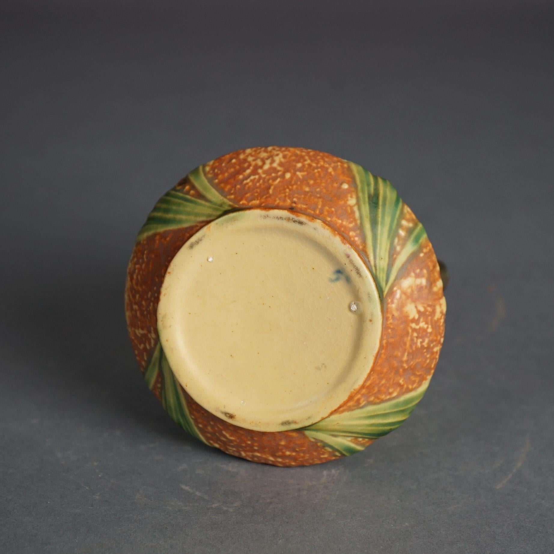 Roseville Art Pottery Vase With Jonquil Pattern 1930 3