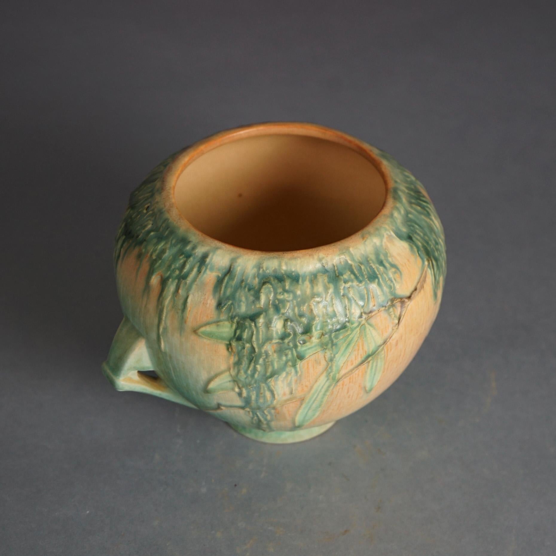 Roseville Art Pottery Vase With Moss Pattern C1936 1
