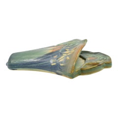 Roseville Baneda Green 1932 Arts And Crafts Pottery Ceramic Wall Pocket 1269-8