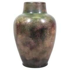 Used Roseville for Tiffany, Arts & Crafts Chinese-Form Ceramic Vase, ca. 1900