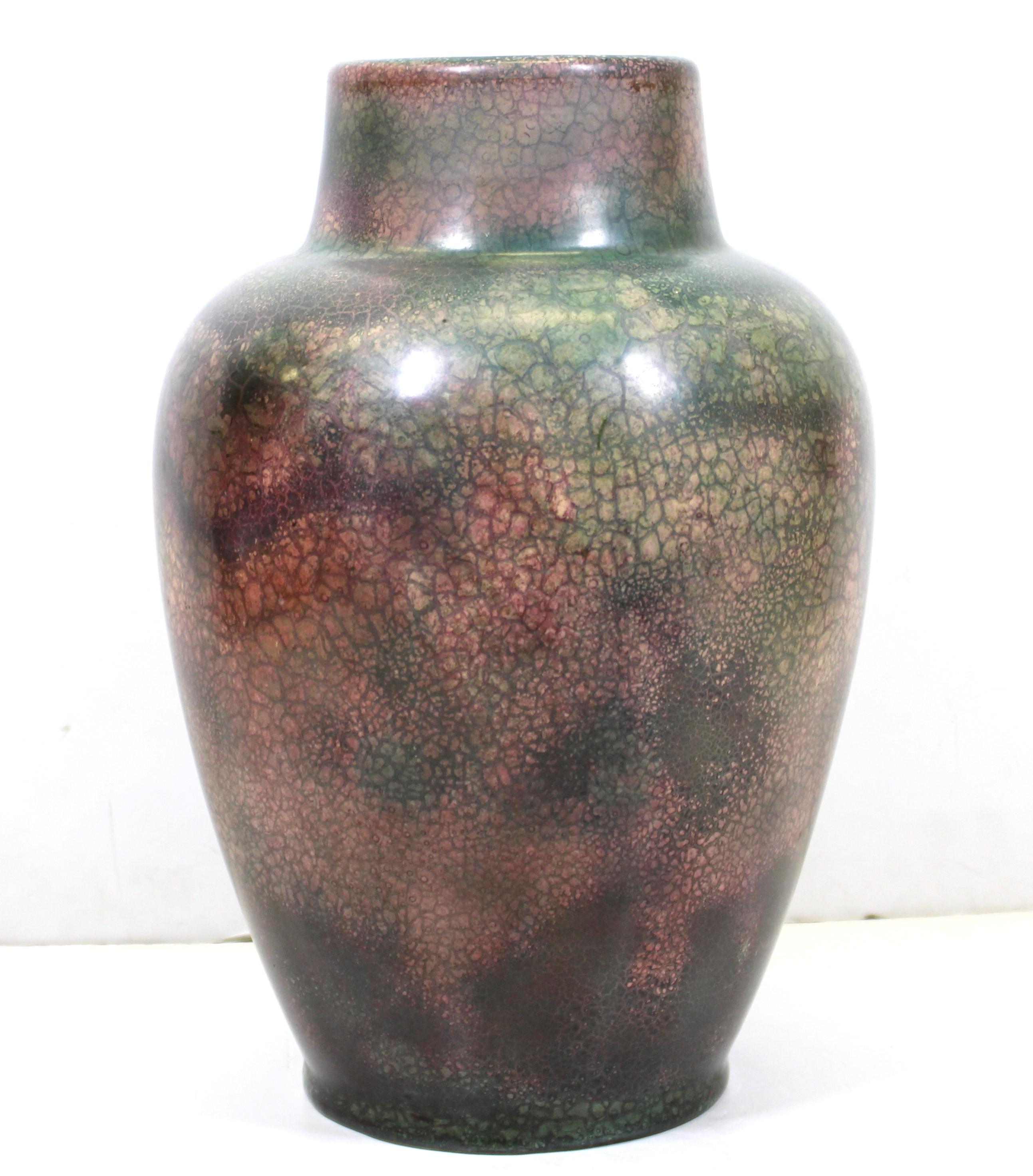 Roseville für Tiffany, Pauleo-Keramikvase in chinesischer Form, Roseville (amerikanisch) im Angebot
