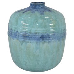 Roseville Imperial II Blue 1930 Vintage Art Deco Pottery Ceramic Vase 473-7