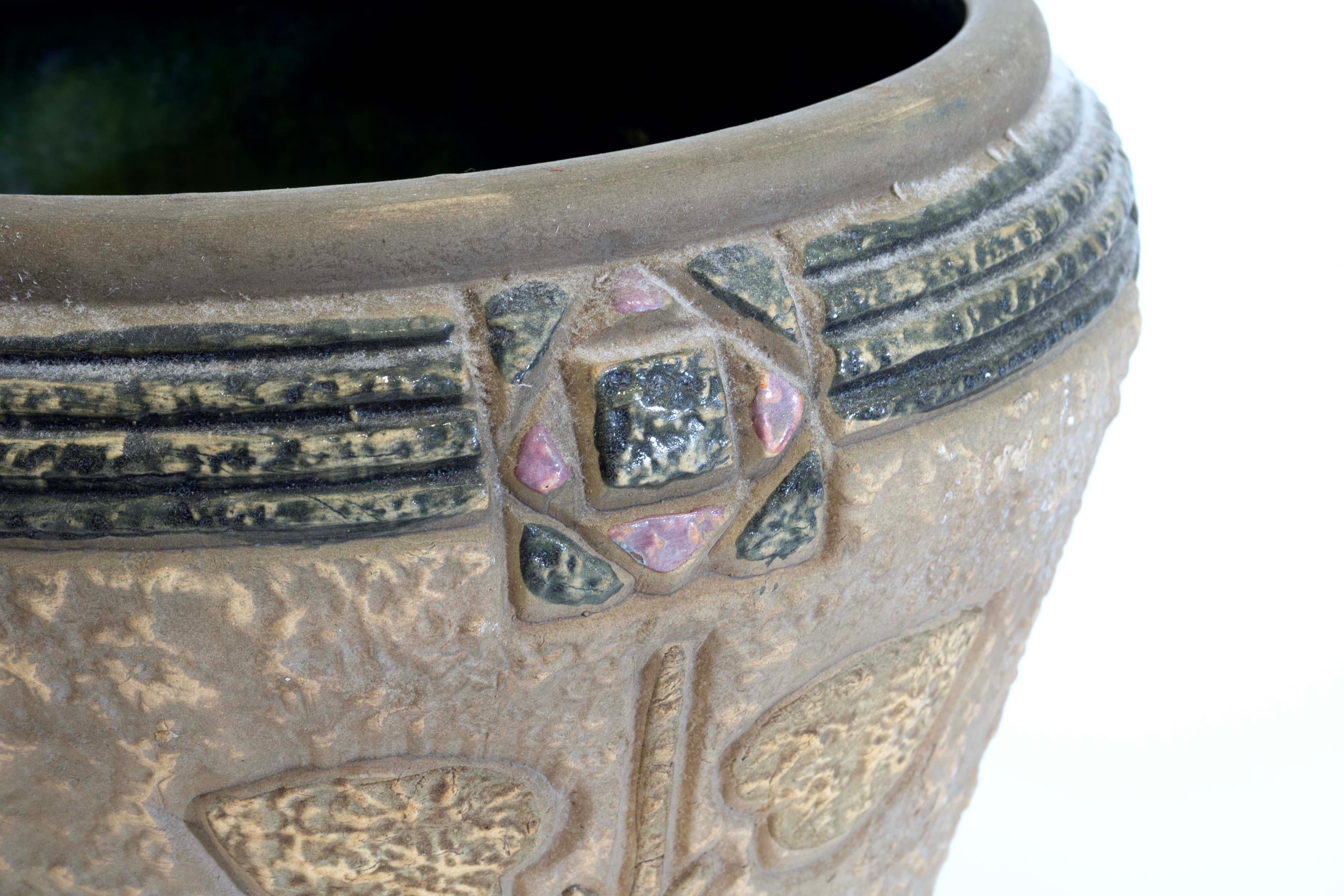 Pottery Roseville Mostique Large Jardinere Planter Arts & Crafts Early 20th Century