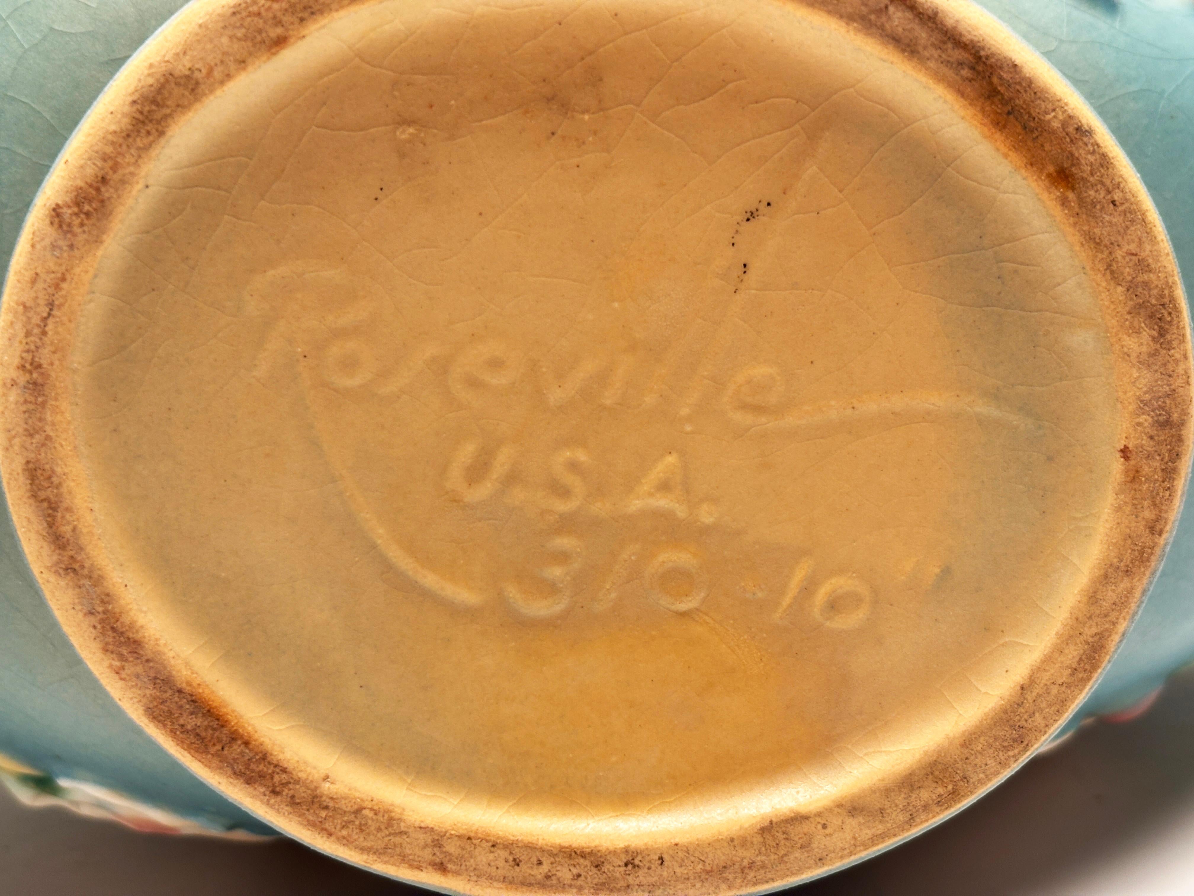 Roseville Pottery Apple Blossom Basket 310-10 en venta 7