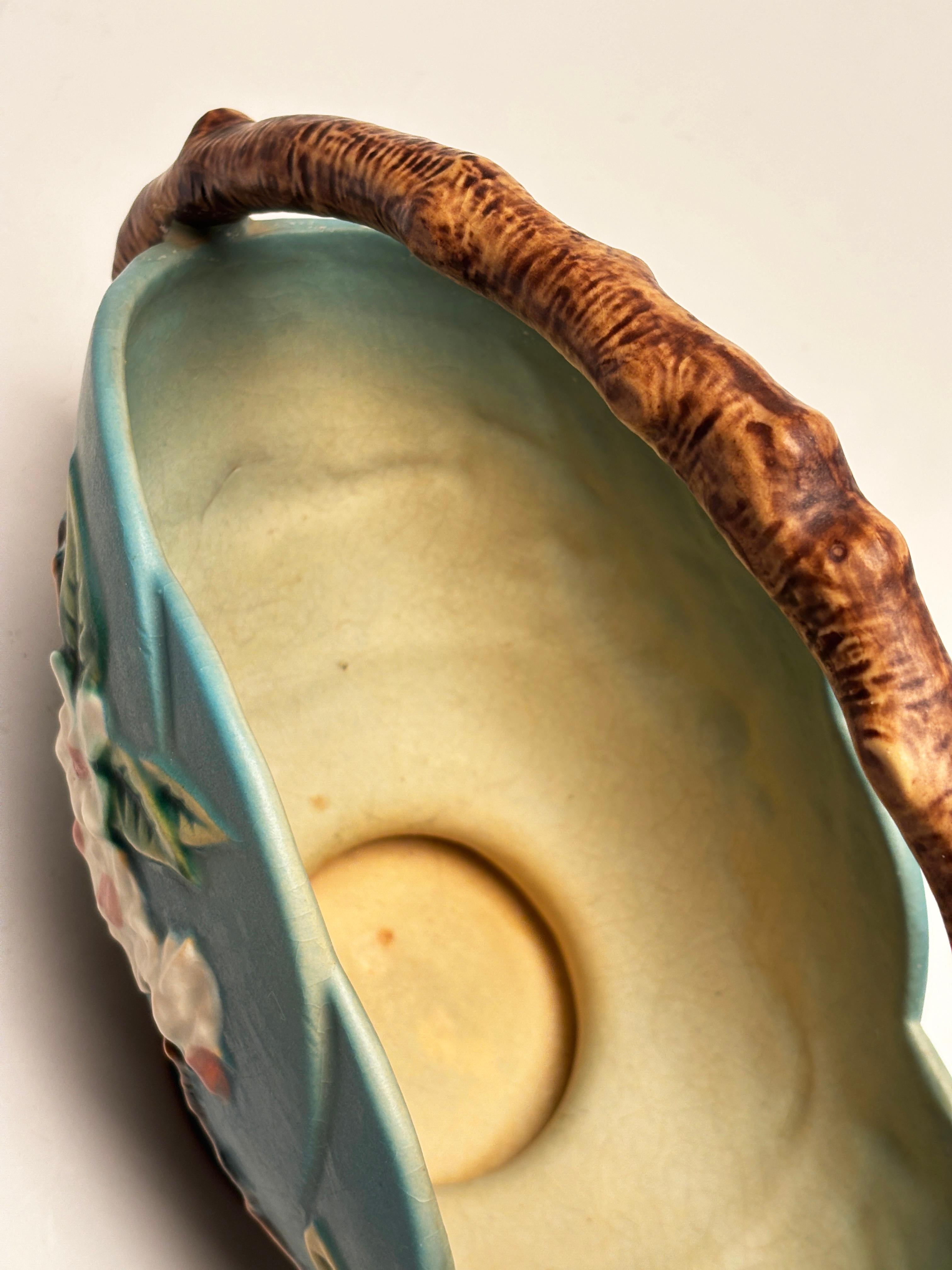 Roseville Pottery Apple Blossom Basket 310-10 en venta 1