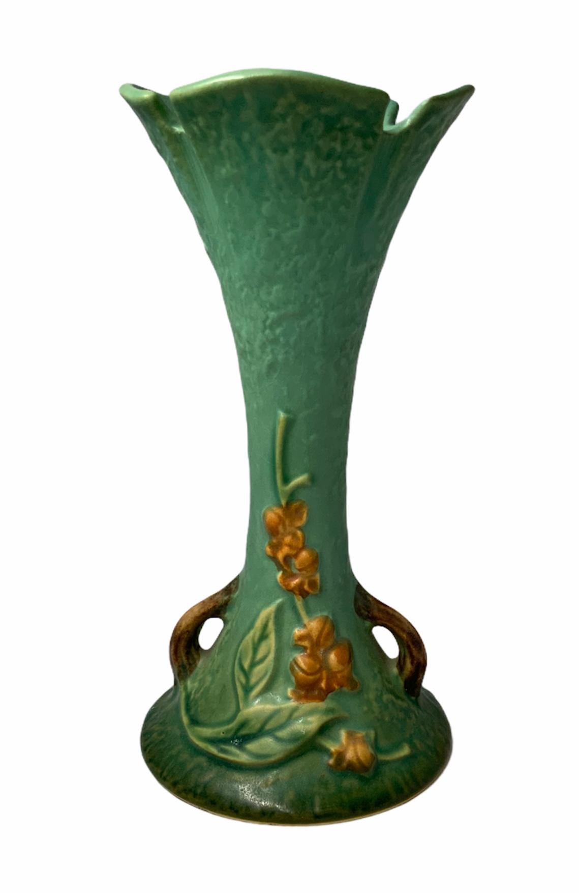 Clay Roseville Pottery Bittersweet Flower Vase