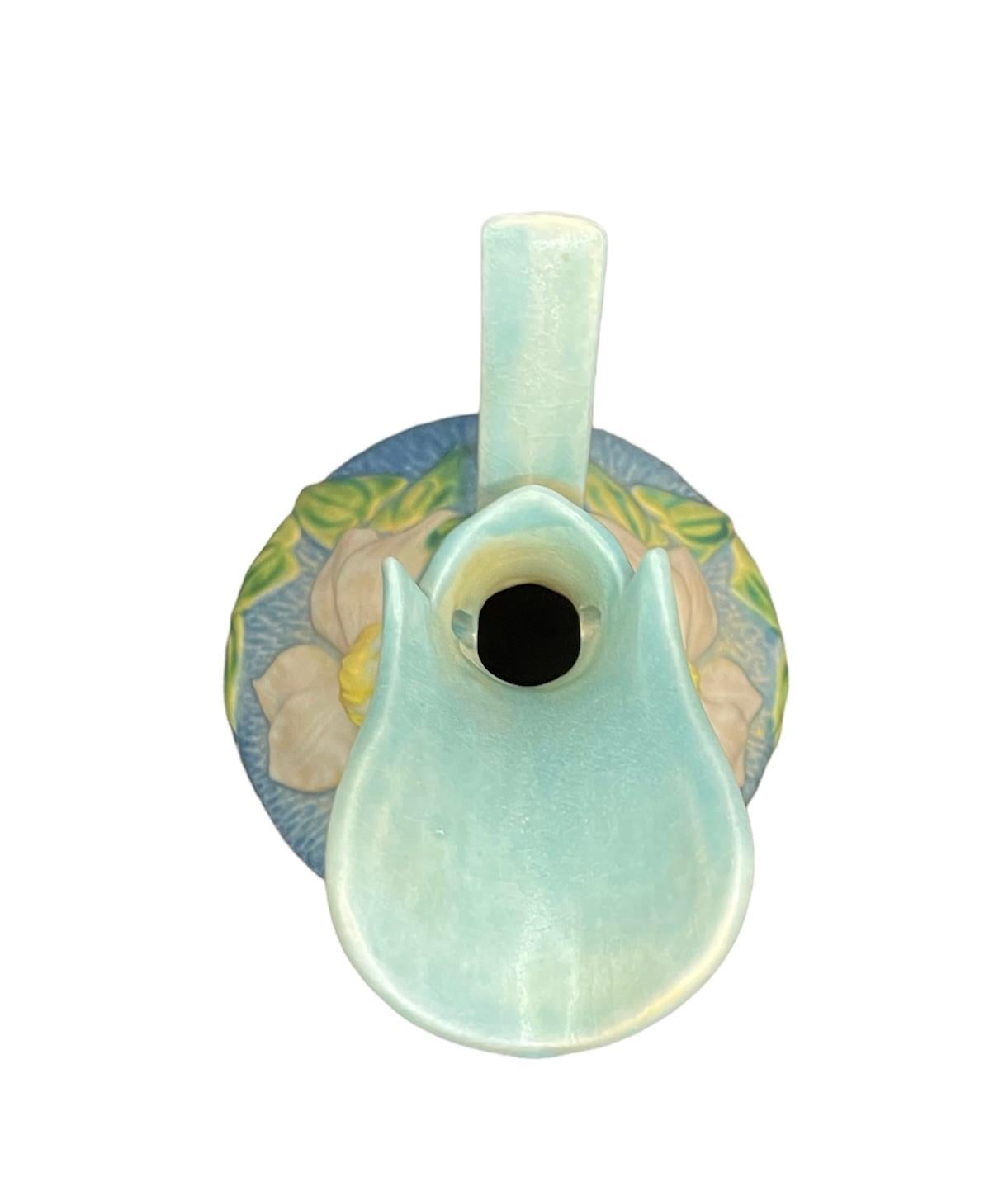 Arts and Crafts Roseville Pottery Clematis Flower Vase