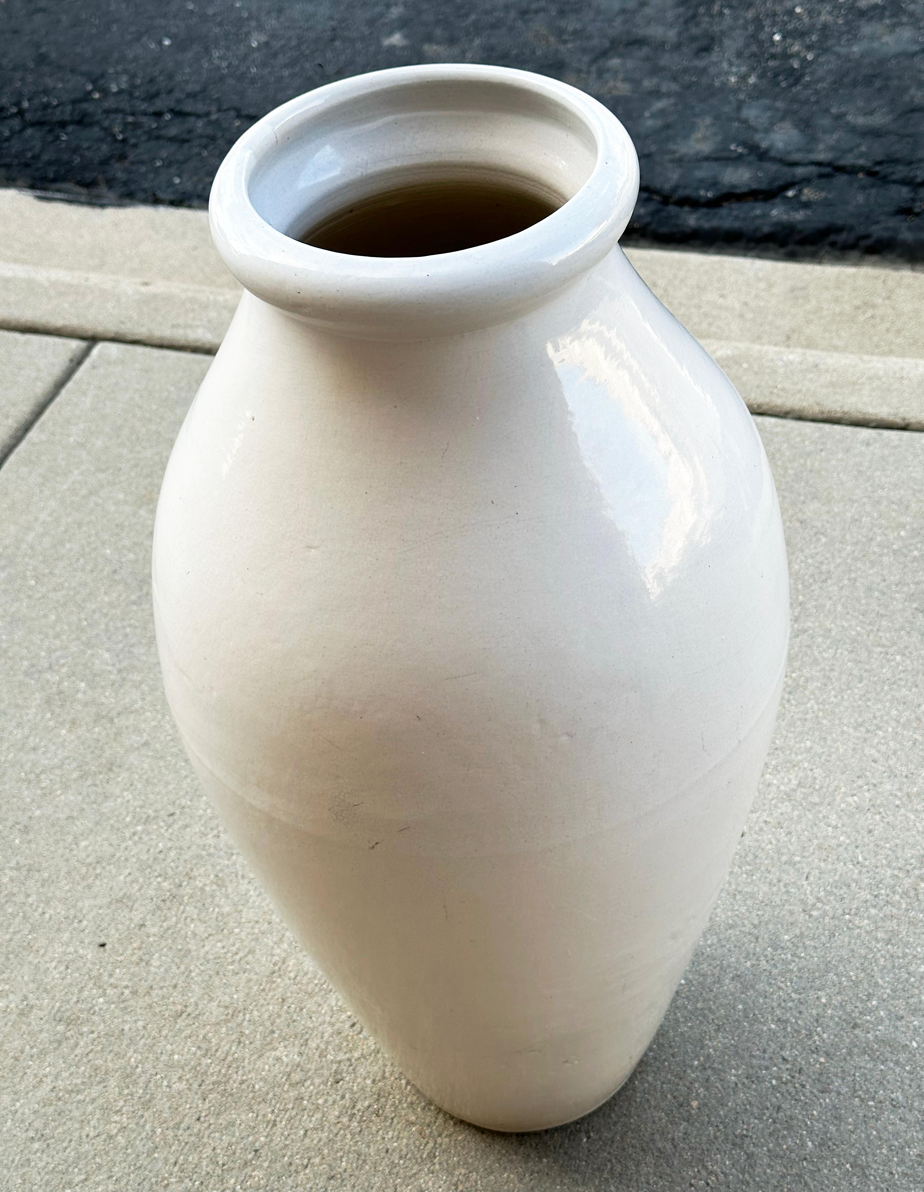Mid-20th Century Robinson Ransbottom Pottery Co. Monumental Floor Vase For Sale