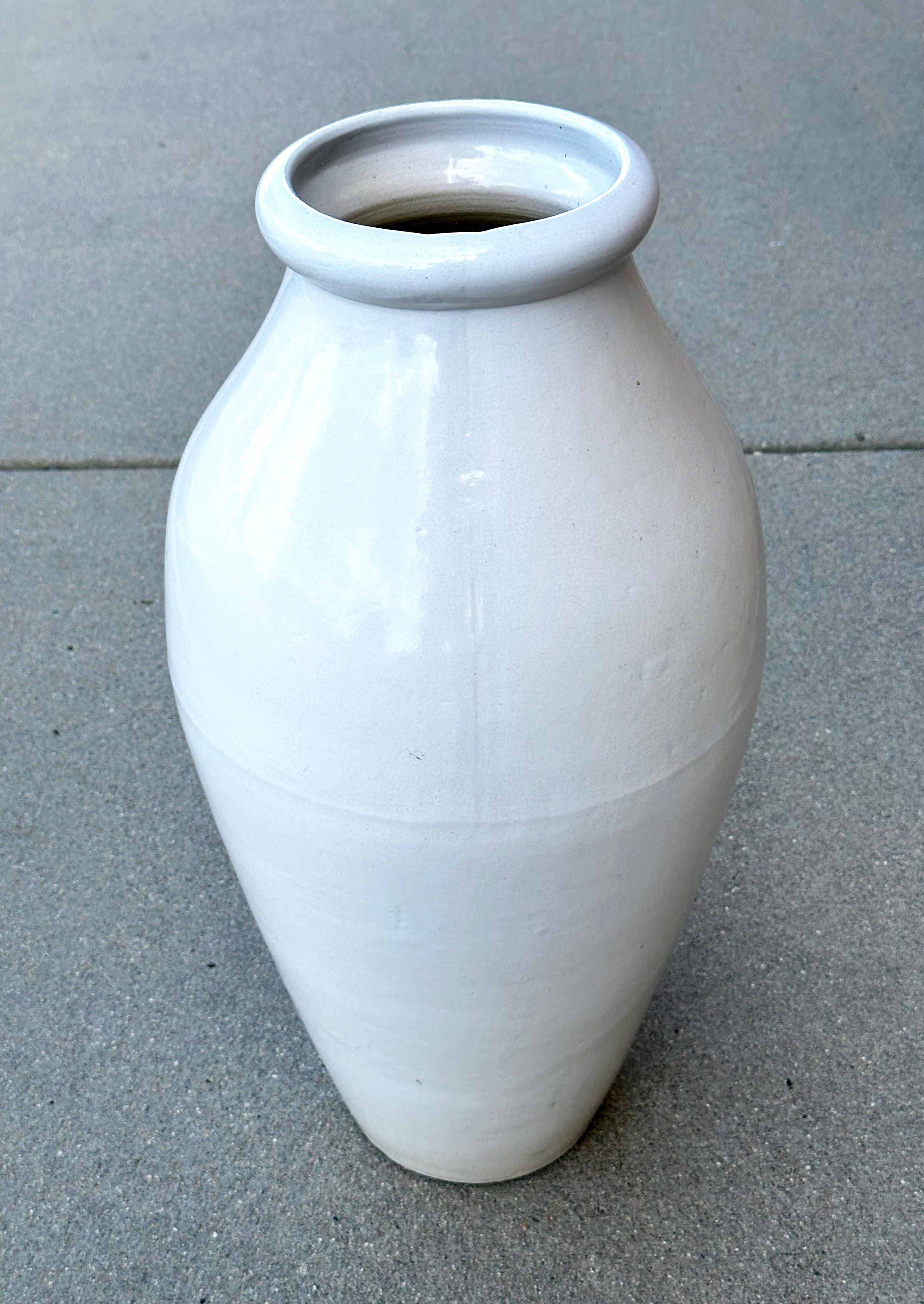 white roseville pottery