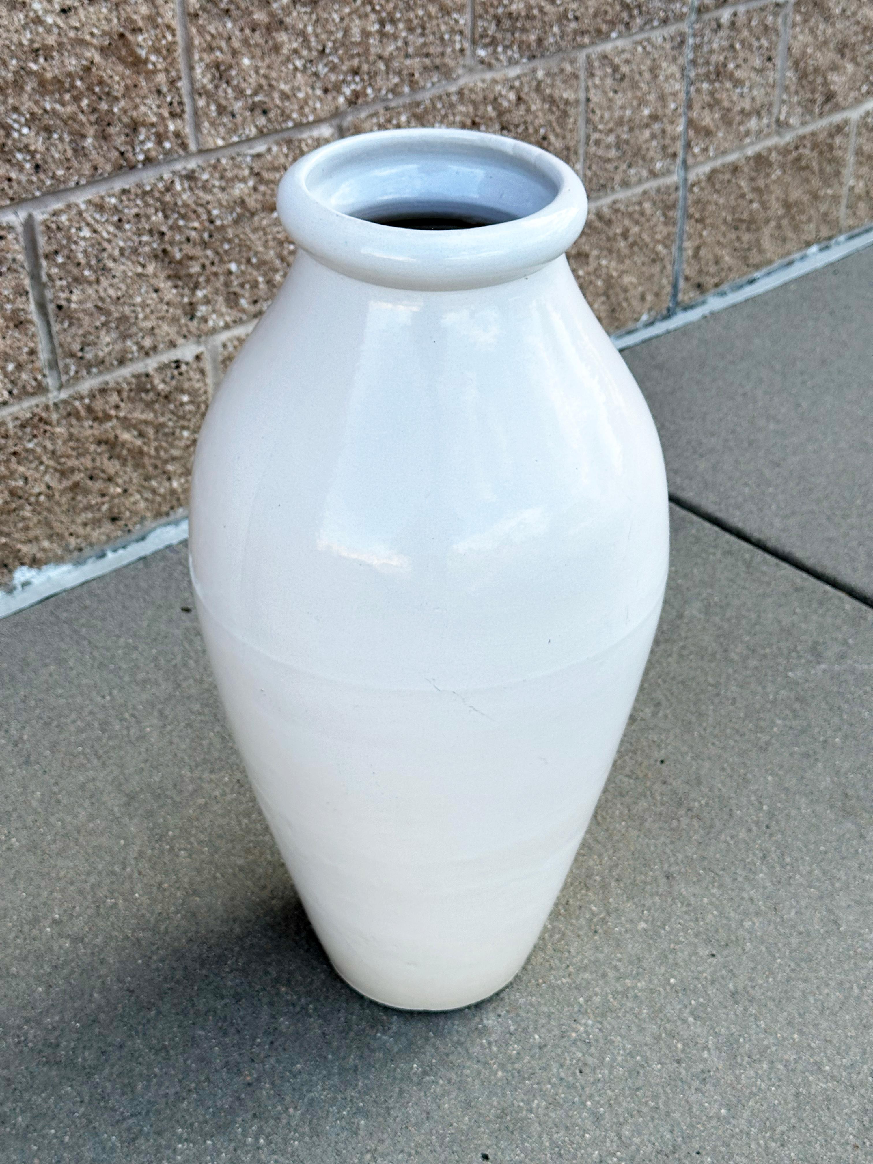 American Robinson Ransbottom Pottery Co. Monumental Floor Vase For Sale