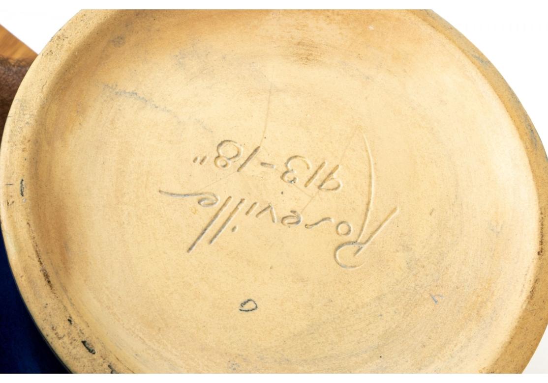 Roseville Pottery Pinecone Twin-Handled Floor Vase - #913-18 In Good Condition In Bridgeport, CT