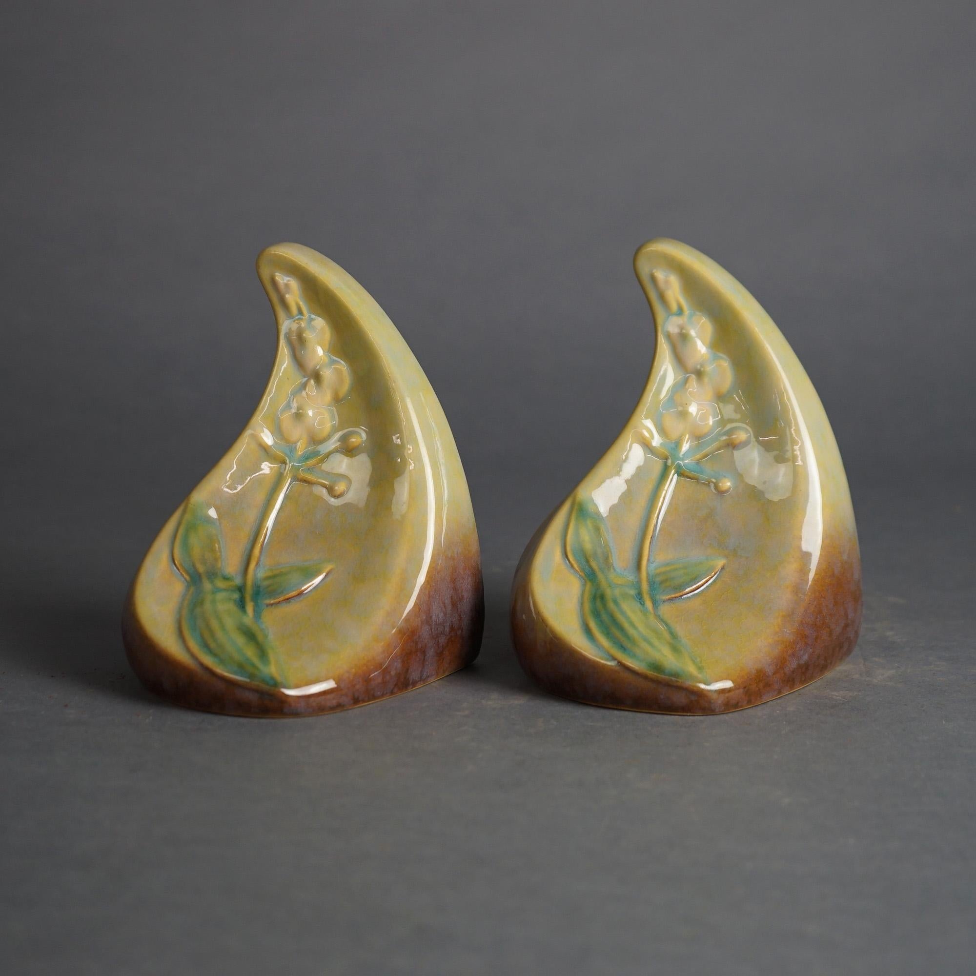 roseville pottery bookends