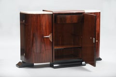 Rosewod and Marble Art Deco Sideboard