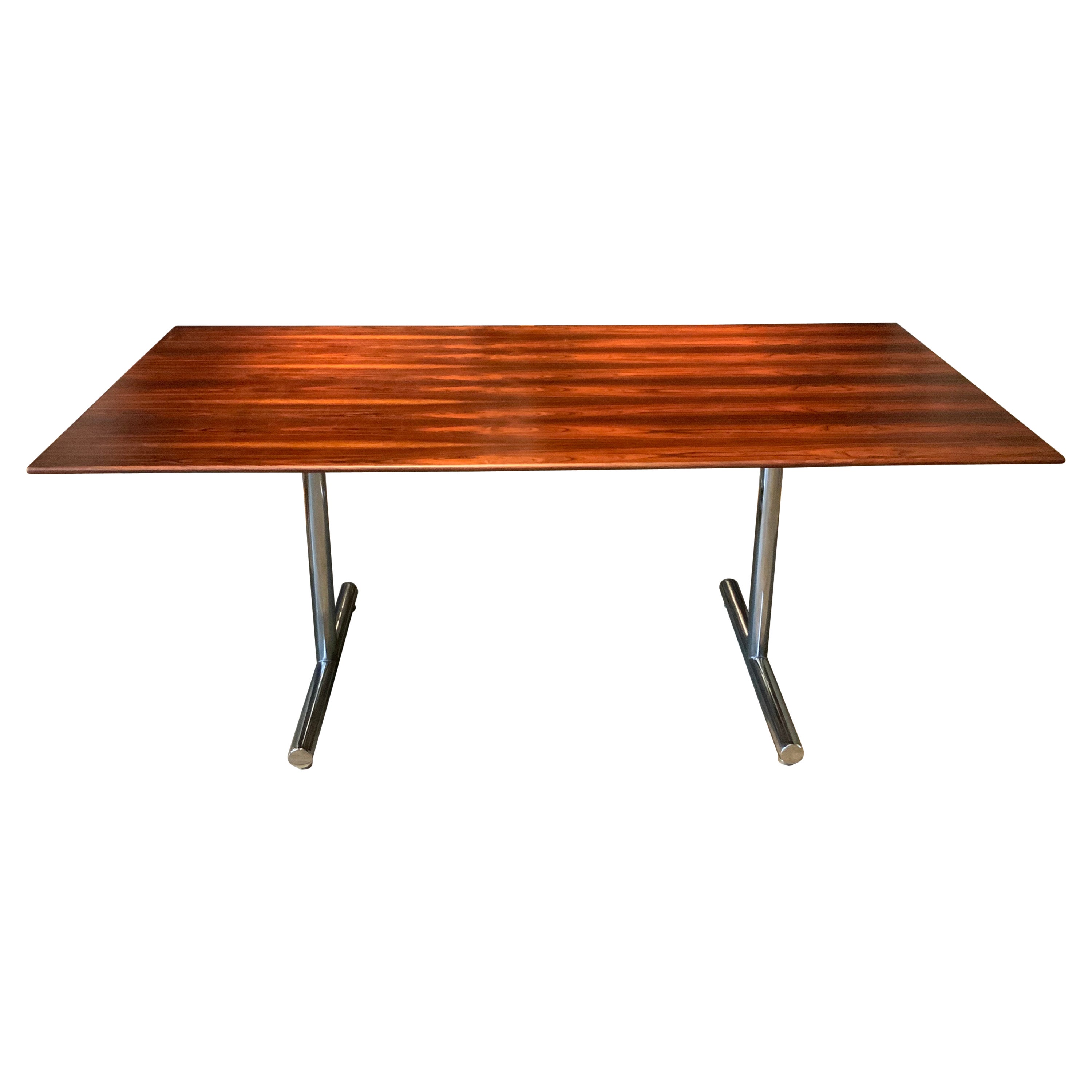 Rosewood 1970s 'Omega' Dining Table or Desk by Hans Eichenberger