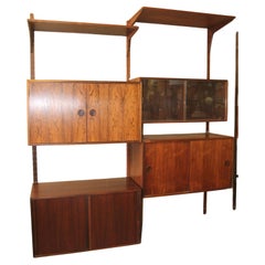 Retro Rosewood 2 bay Cado wall unit imported by Raymor
