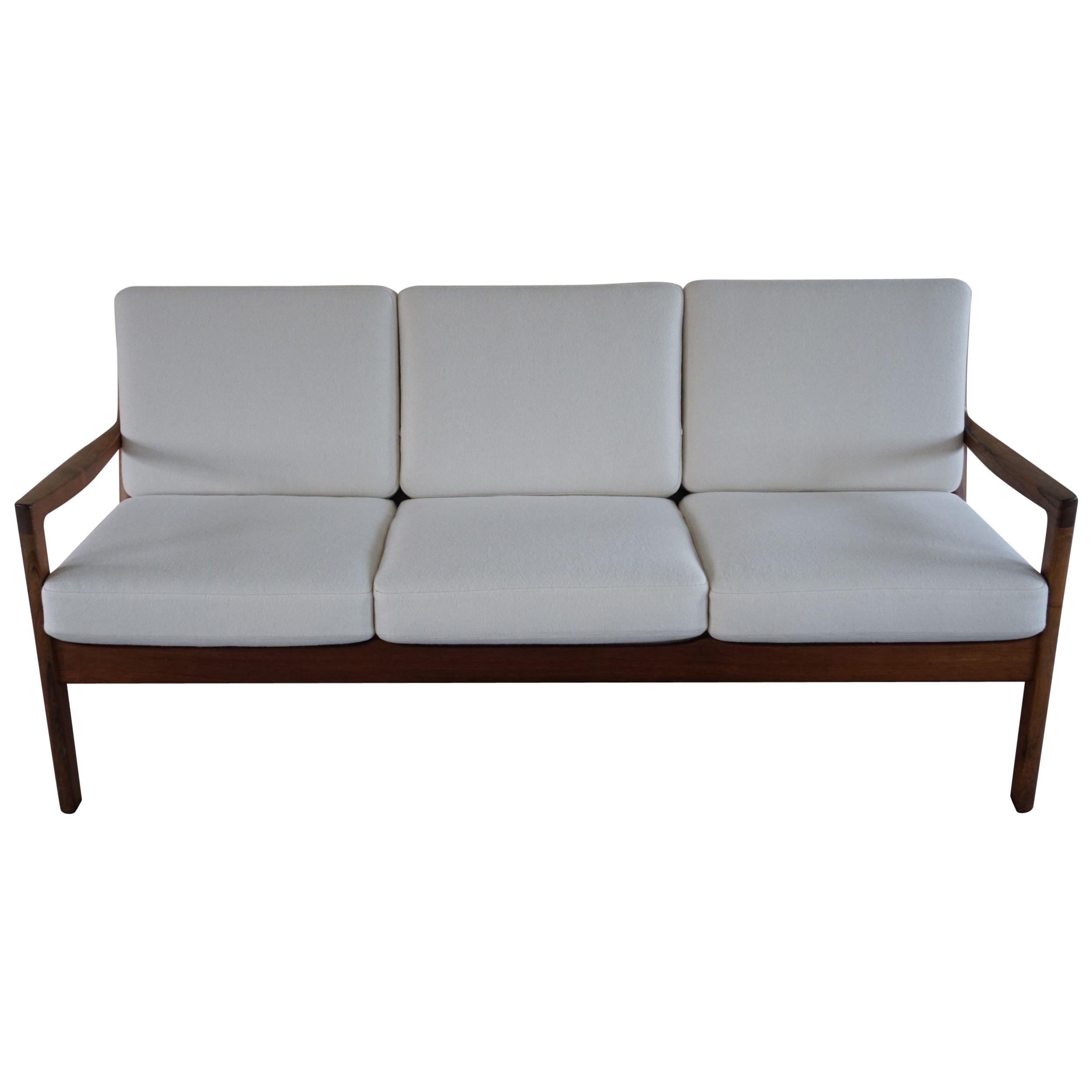 Rosewood 3-Seater Sofa by Ole Wanscher for France & Søn, 1960s