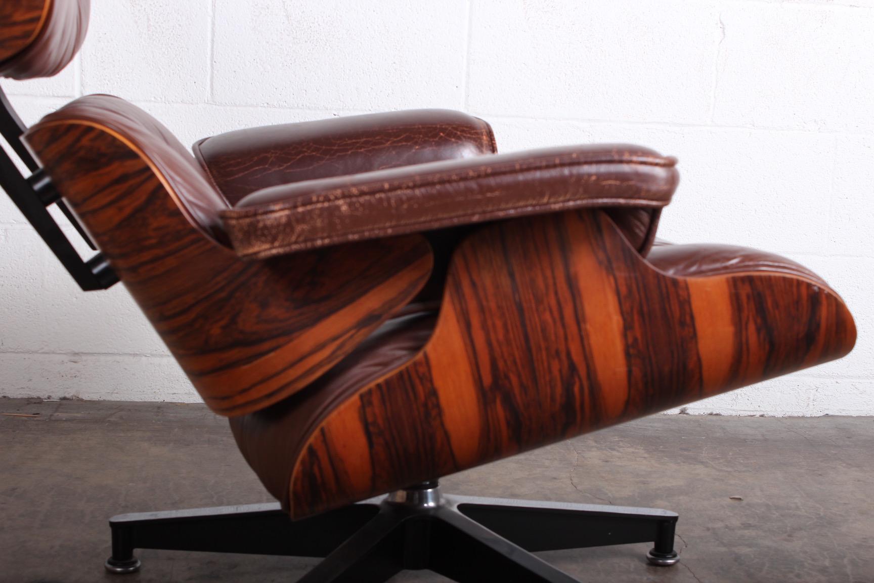 Mid-20th Century Rosewood 670 Lounge Chair by Charles Eames for Herman Miller