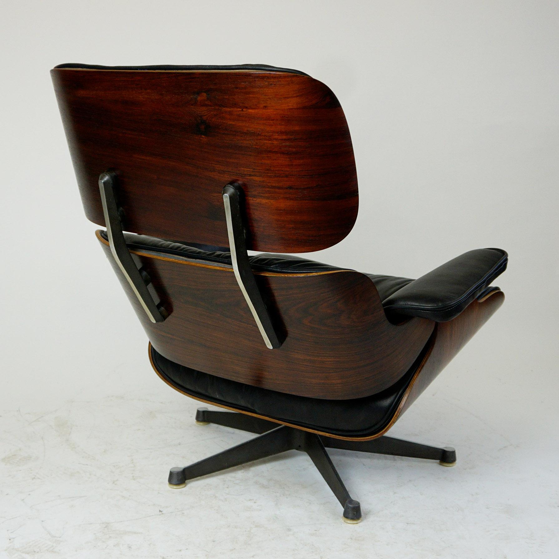 herman miller rosewood lounge chair