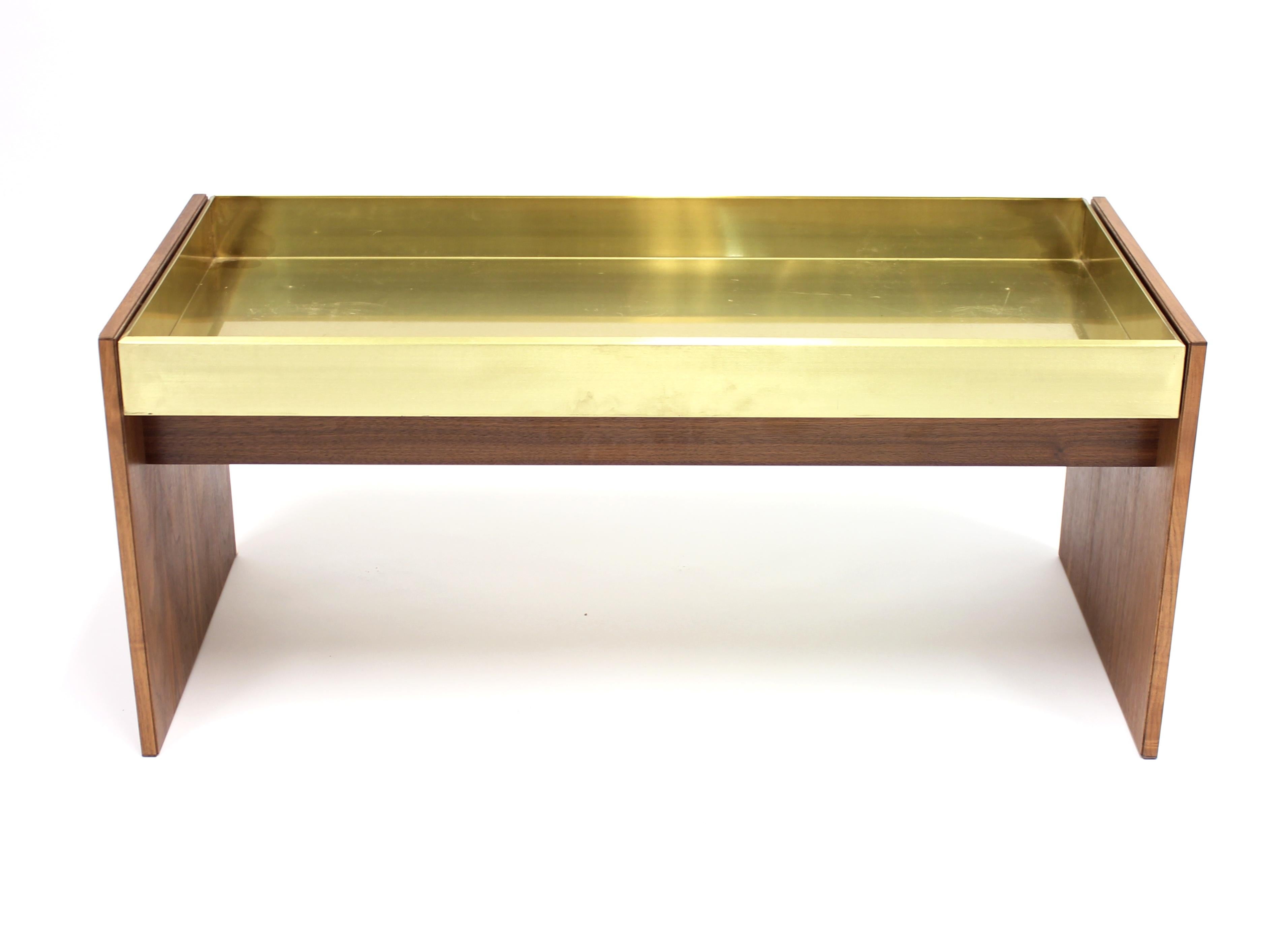 Rosewood and Brass Planter, 1960s In Good Condition In Uppsala, SE