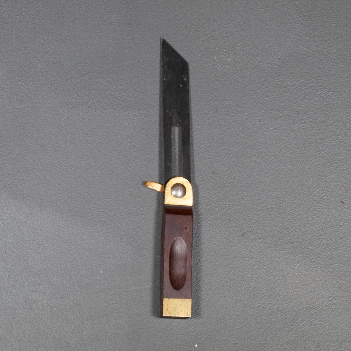 Industrial Rosewood and Brass Stanley Bevel c.1920
