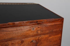 Rosewood and Brass writing desk by Svend Langkild