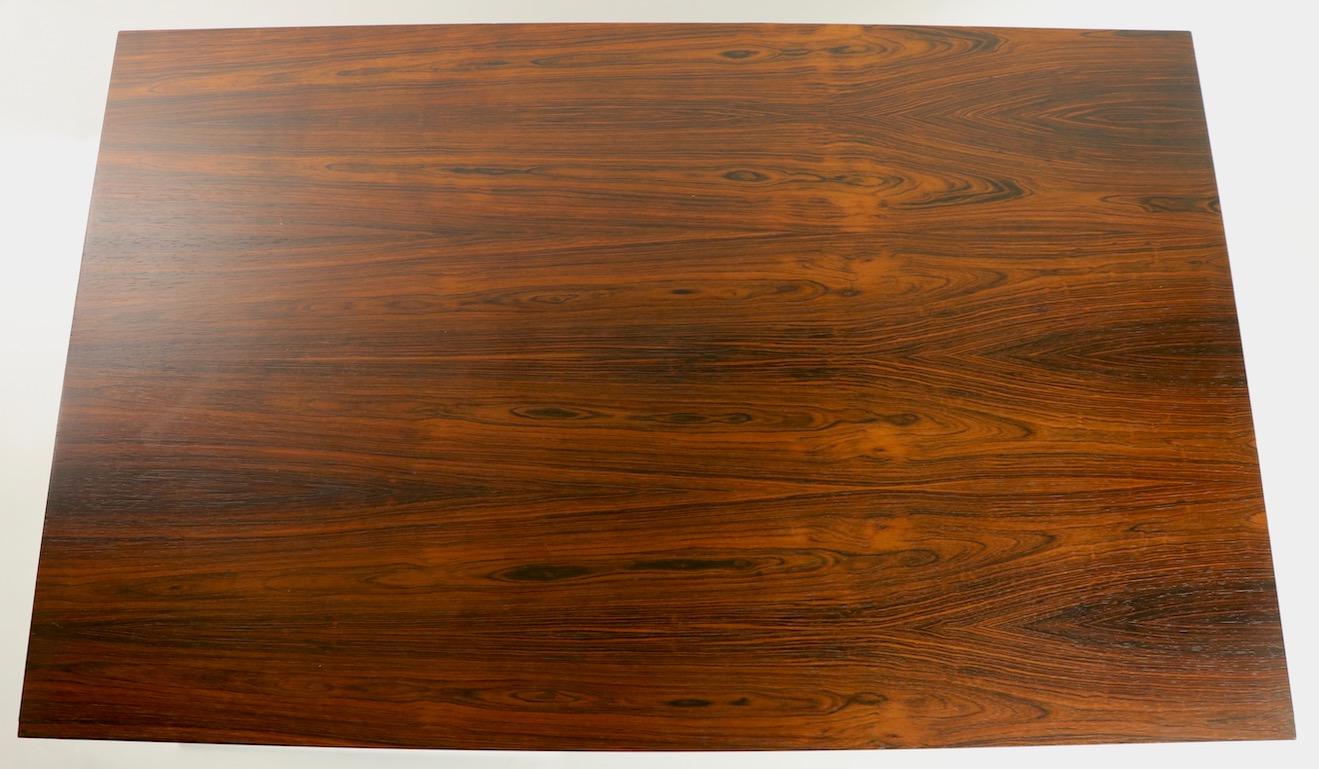 Rosewood and Chrome Coffee Table by Baughman for Thayer Coggin 7