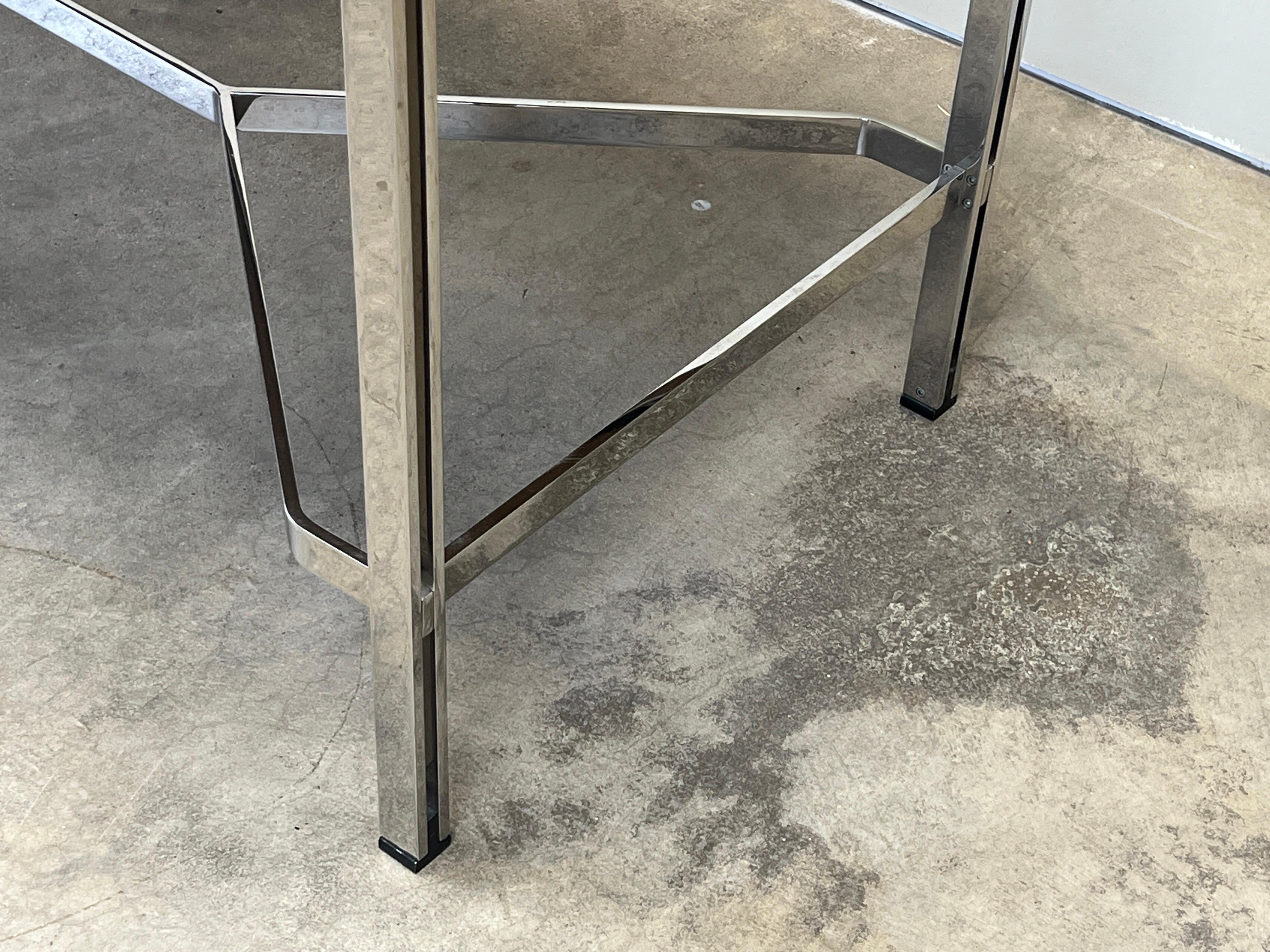 Rosewood and Chrome Desk attributed to Milo Baughman For Sale 13