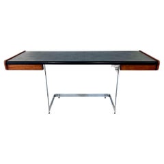 Rosewood and Chrome Floating Desk by Ste. Marie & Laurent, 1970s Canada