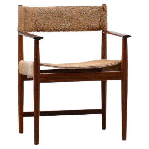 Rosewood and Cow Hide Chair by Kurt Østervig for Sibast, 60s Denmark