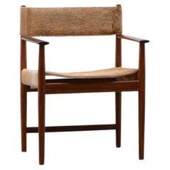 Retro Rosewood and Cow Hide Chair by Kurt Østervig for Sibast, 60s Denmark