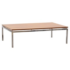 Rosewood and Crome Coffee Table 70s