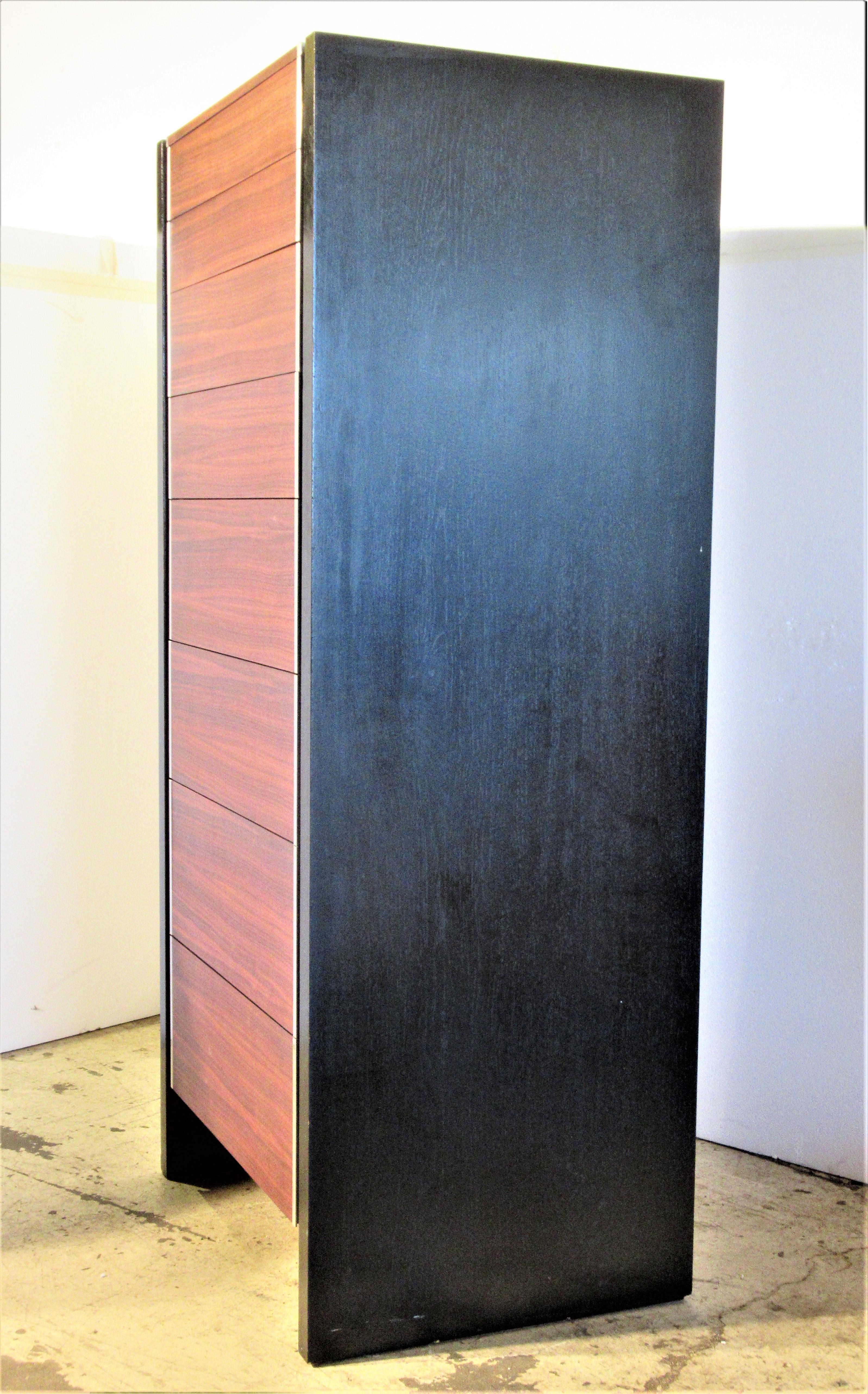 Rosewood and Ebonized Lingerie Chest by Glenn of California In Good Condition In Rochester, NY