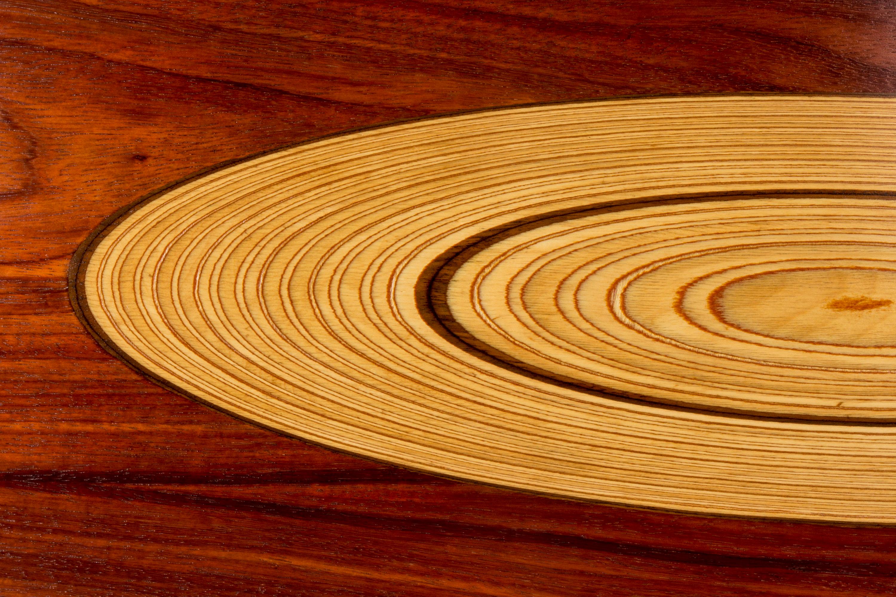 Hêtre Table basse en bois de rose et bois incrusté de Tapio Wirkkala pour Asko en vente