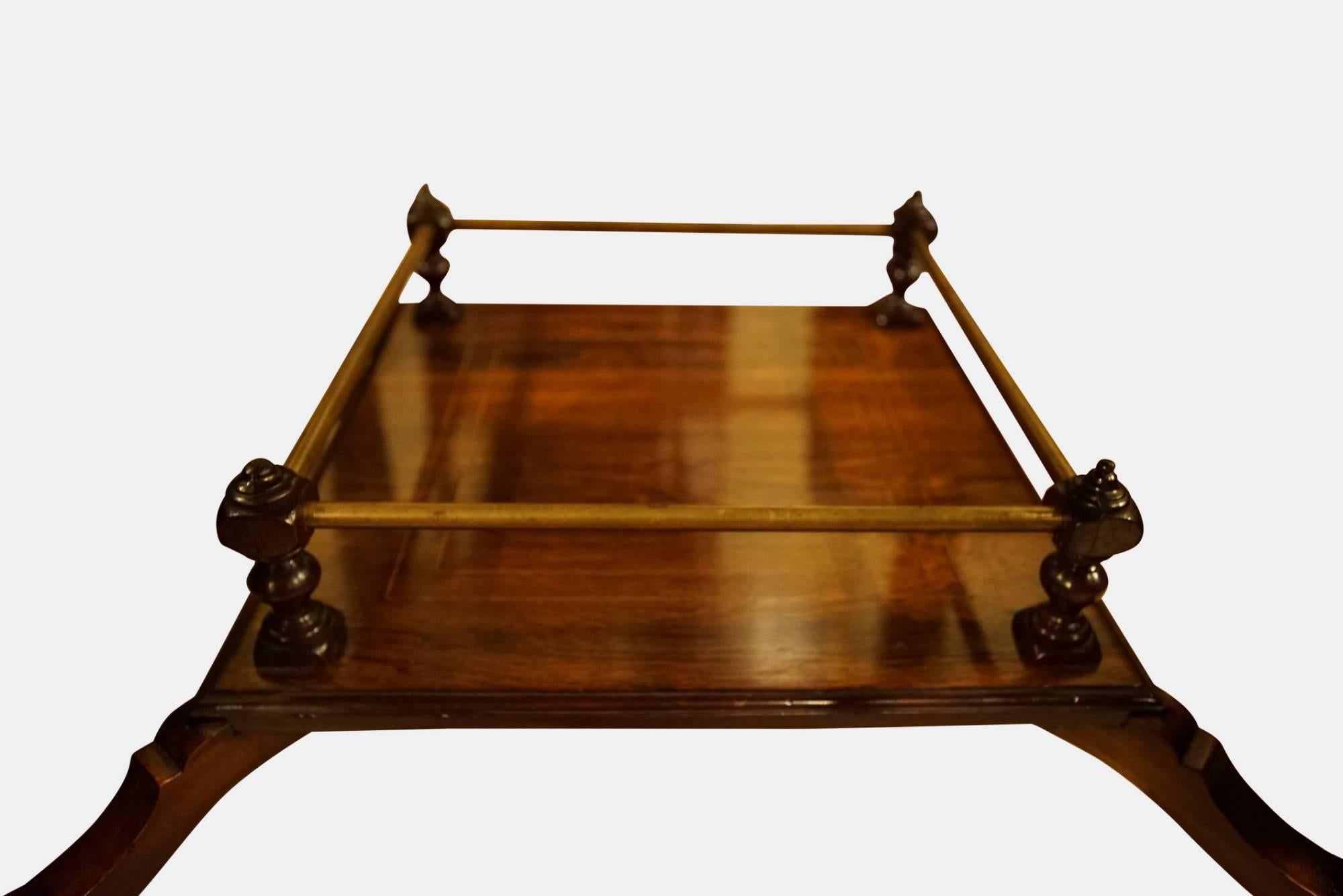 Rosewood and Inlay Envelope Card Table For Sale 4