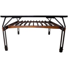 Rosewood and Lacquer Two-Tier Coffee Table by Jianfranco Frattini, Italy