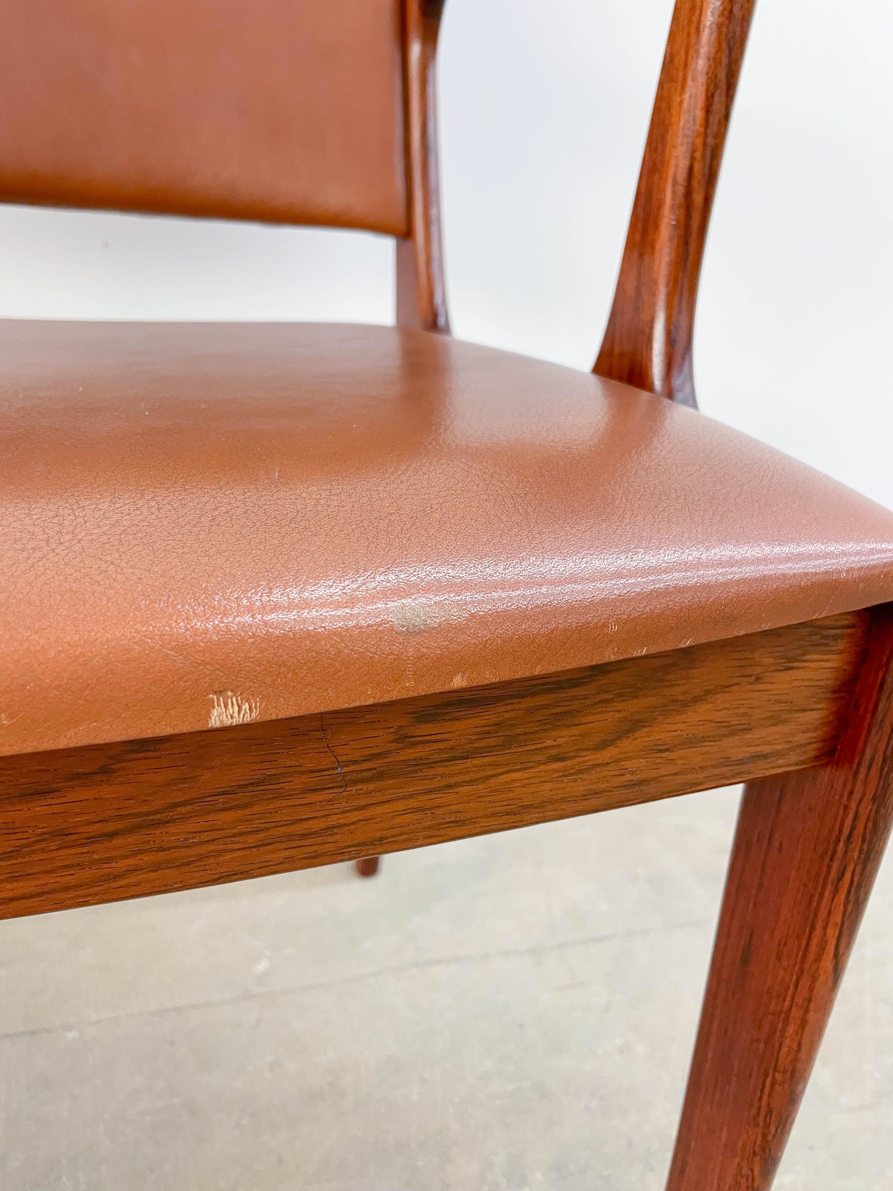 Rosewood and Leather Armchair by Johannes Anderson 2