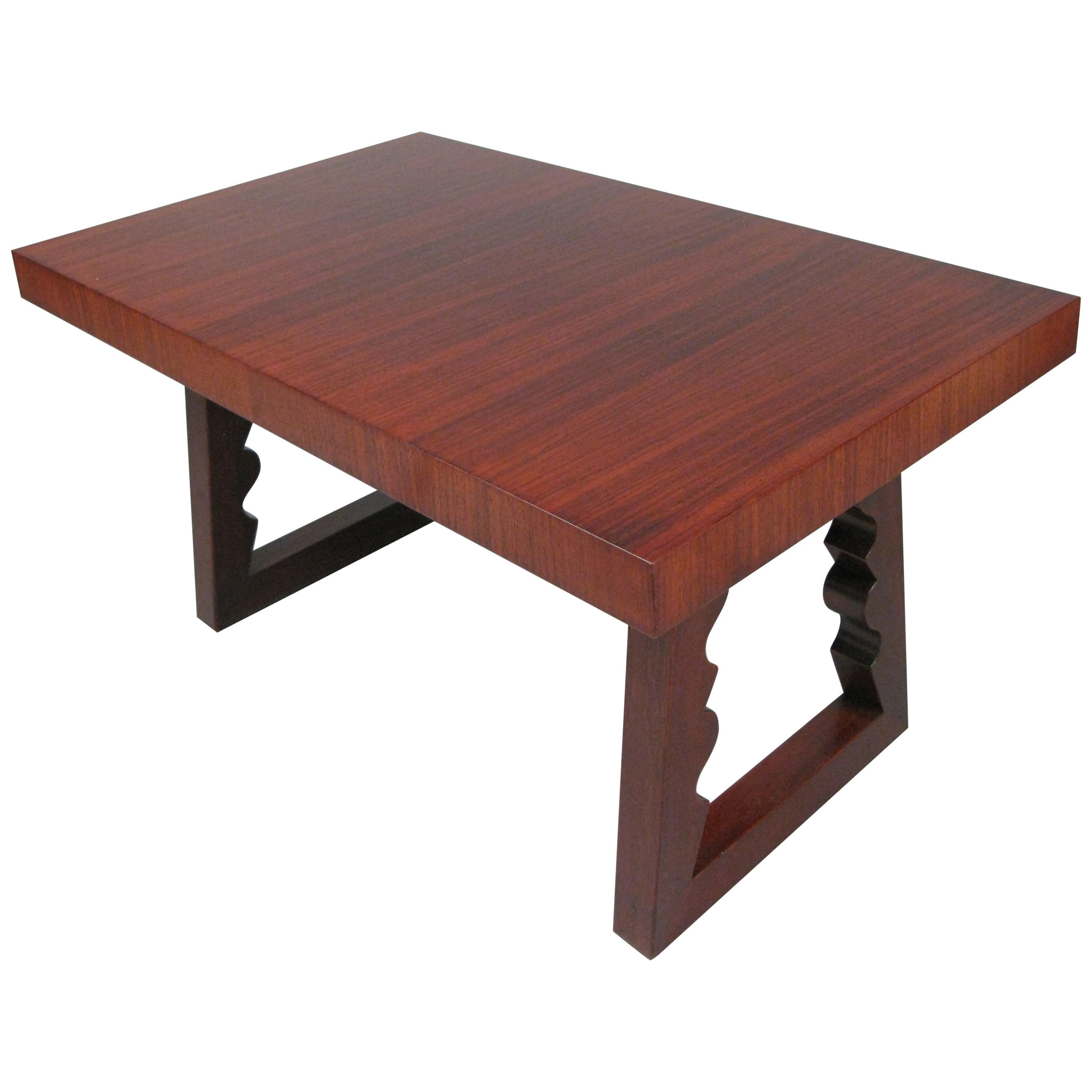 Rosewood and Mahogany Cocktail Table by Andrew Szoeke For Sale