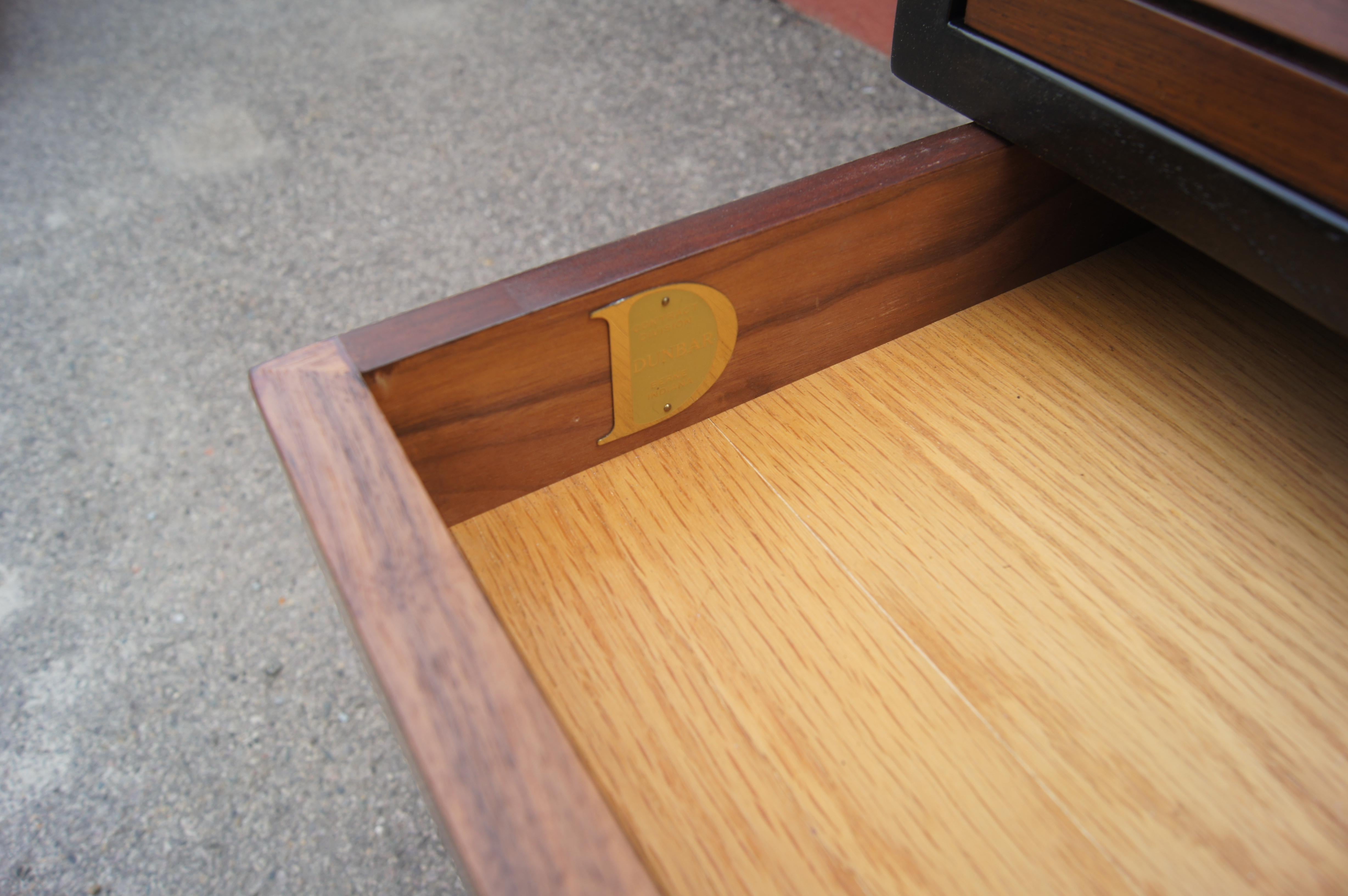 Brass Rosewood and Mahogany Roll-Top Desk by Edward Wormley for Dunbar For Sale