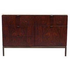 Rosewood and Marble Chest by Florence Knoll for Knoll Int