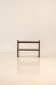 Rosewood and Marble Side Table by Celina Decorações, 1960s, Brazilian Midcentury