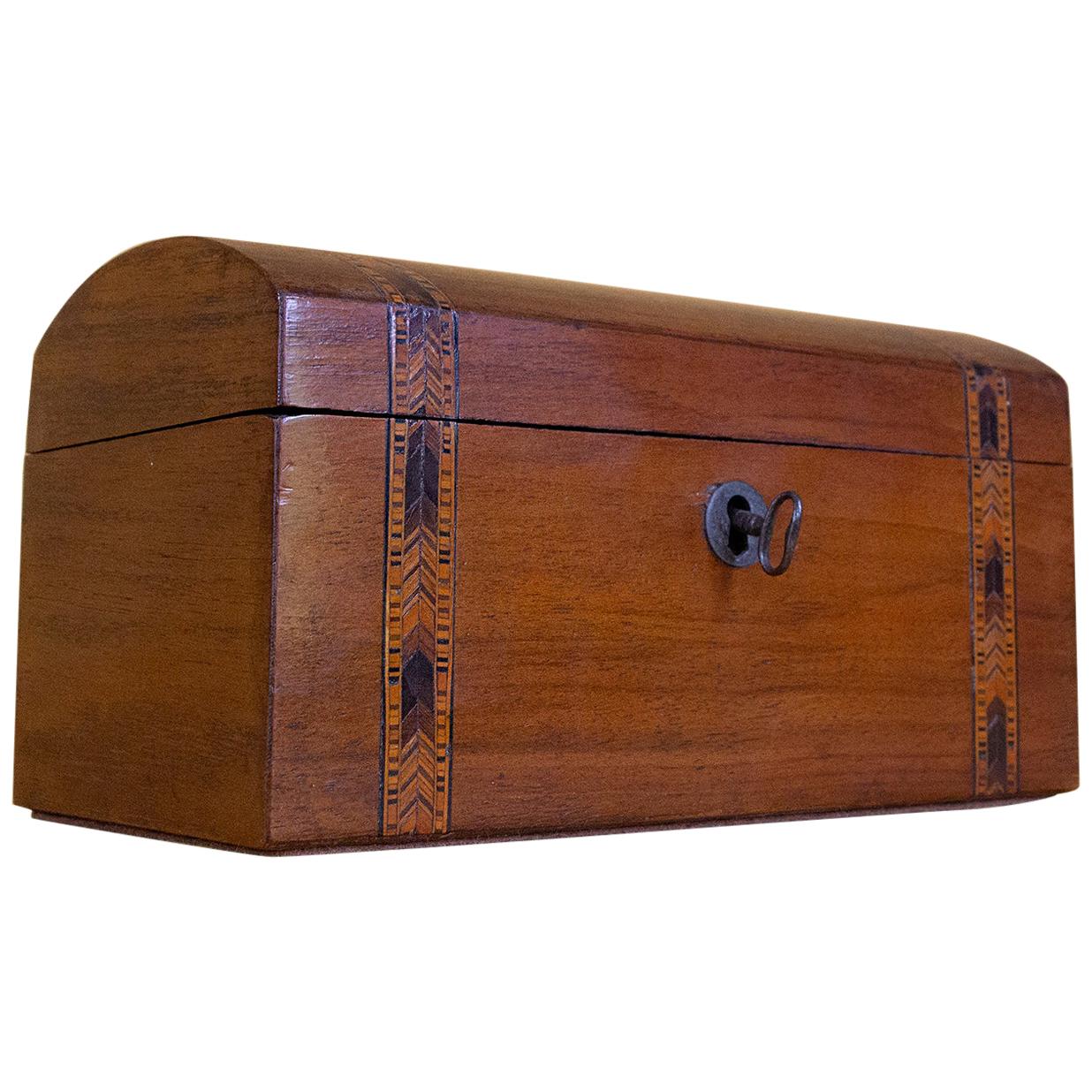 Jewelry box in native wood and marquetry - Louis Philippe period