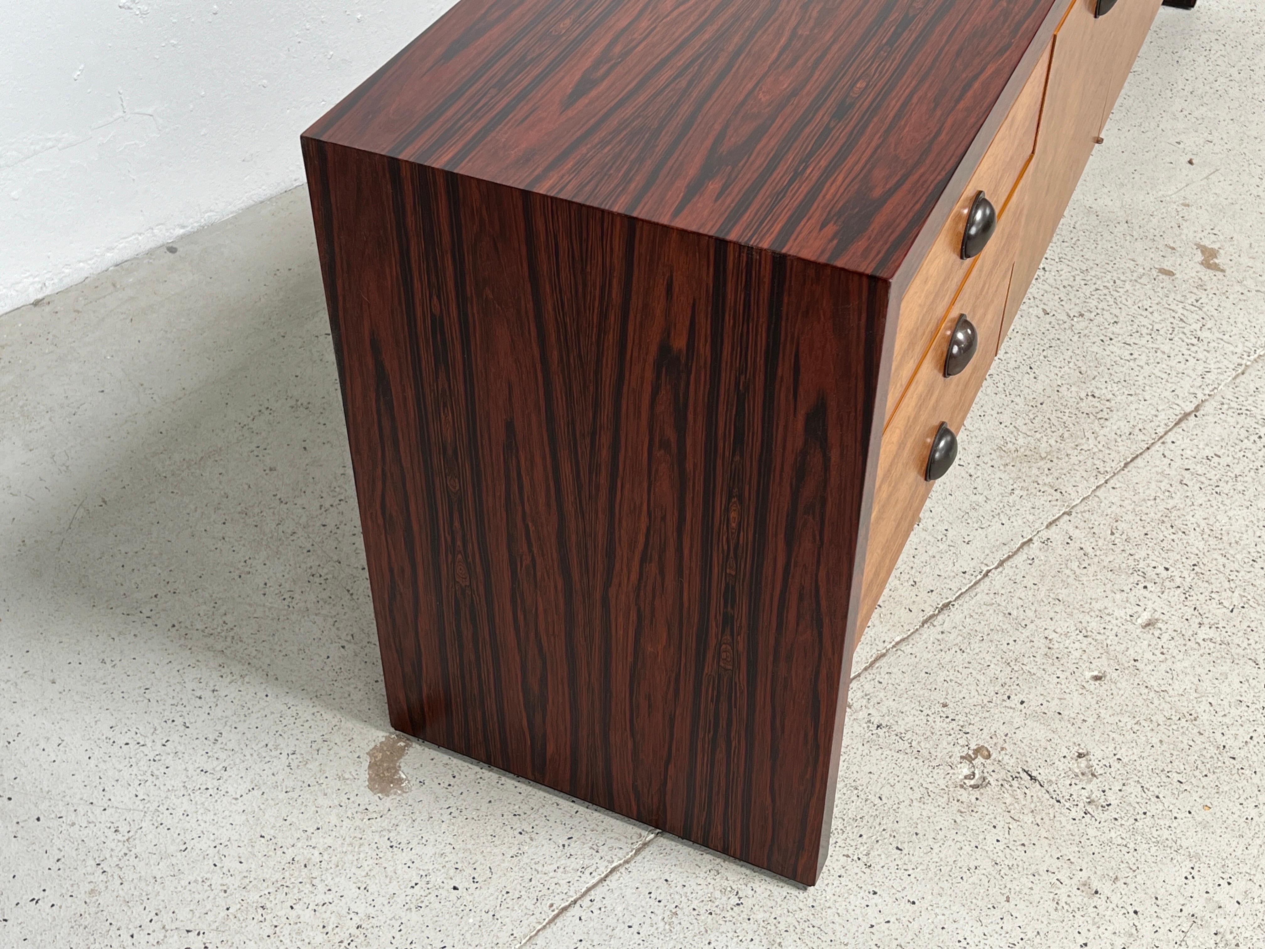 Rosewood and Oak Credenza by Edward Wormley for Dunbar For Sale 9