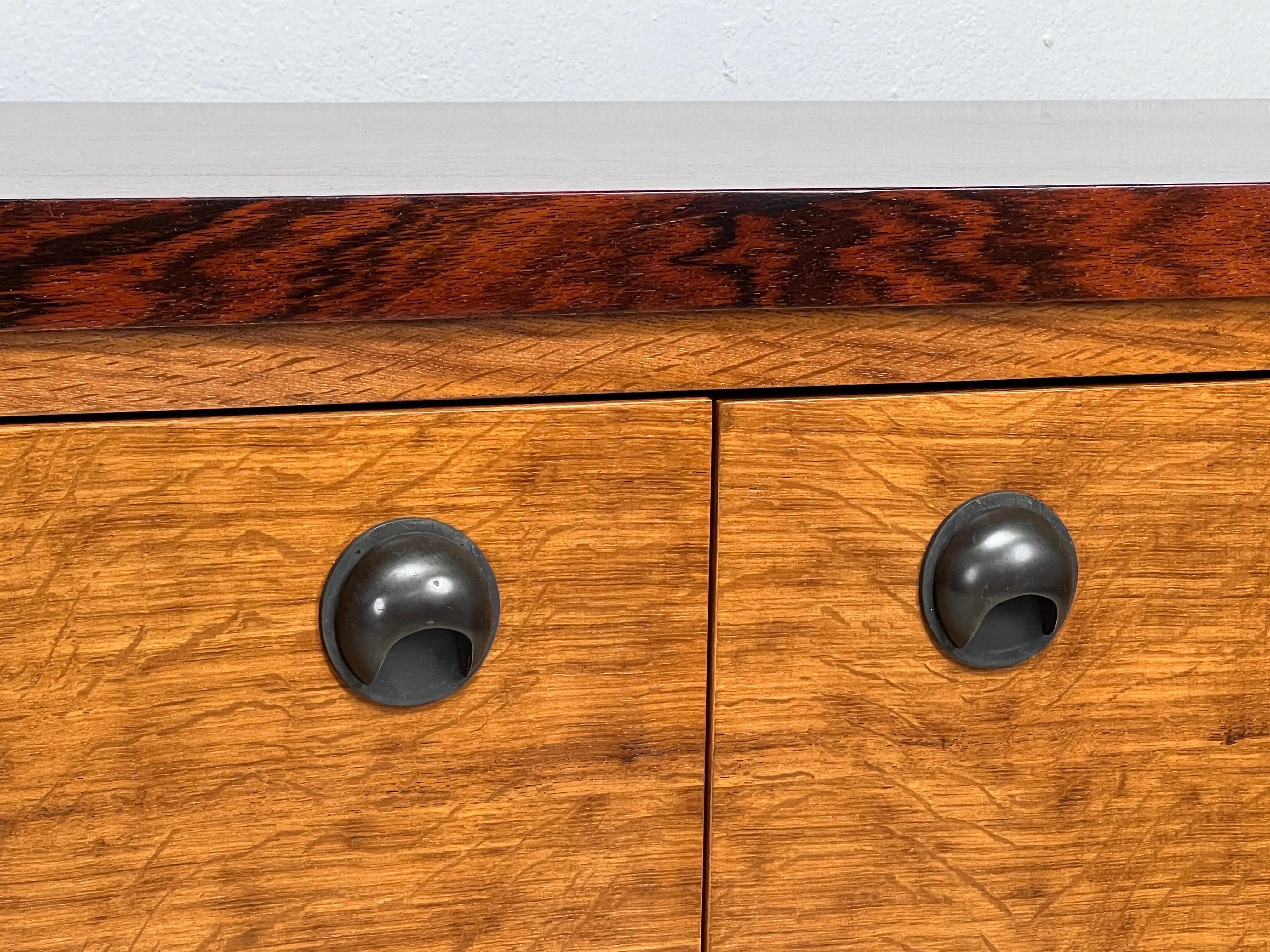 Rosewood and Oak Credenza by Edward Wormley for Dunbar For Sale 1