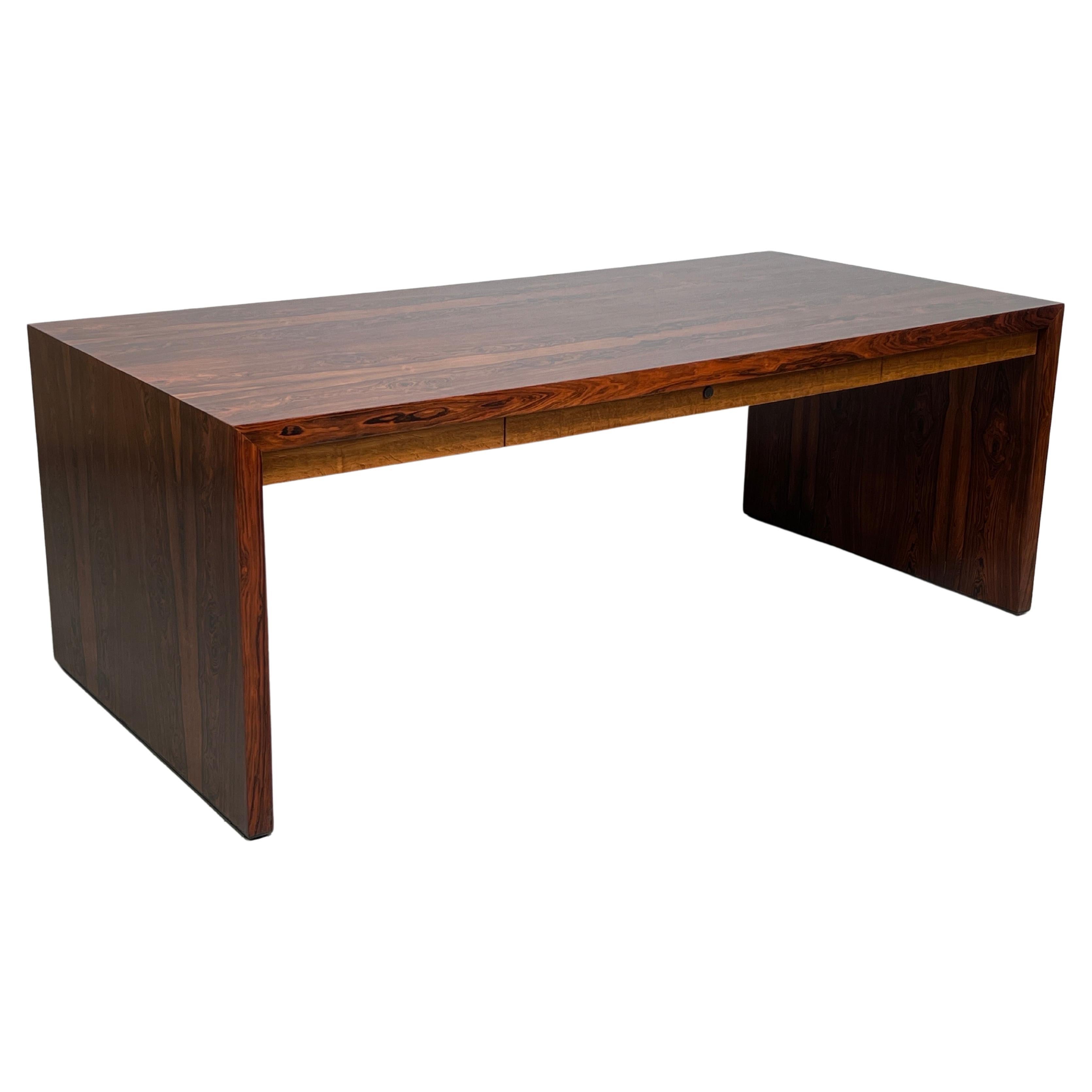 Rosewood and Oak Desk by Edward Wormley for Dunbar  For Sale