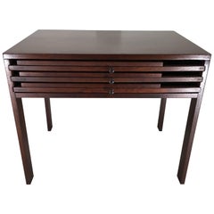 Rosewood and Oak Nesting Tables by Illum Wikkelsø for Silkeborg